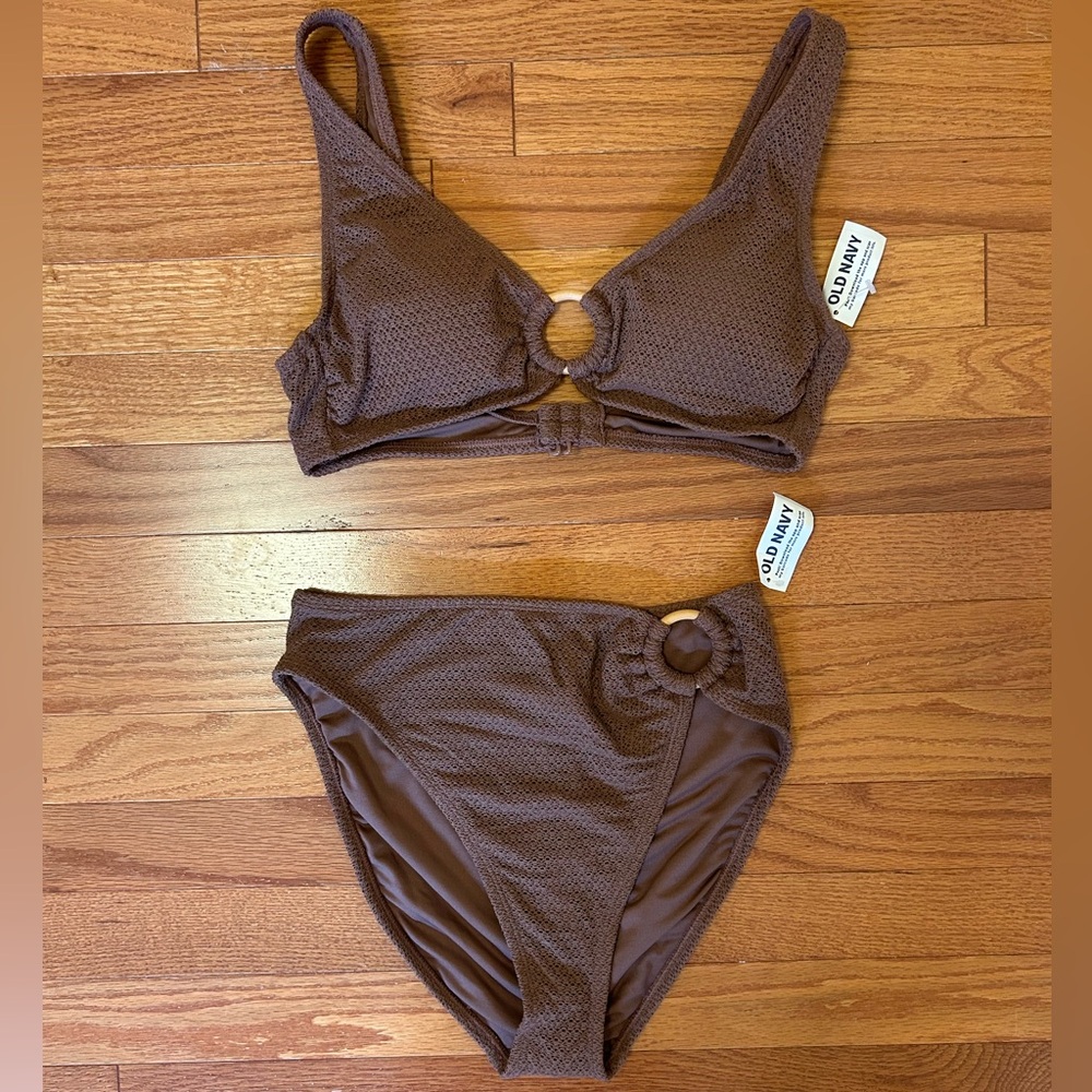 Old Navy Crochet High Waist Bikini